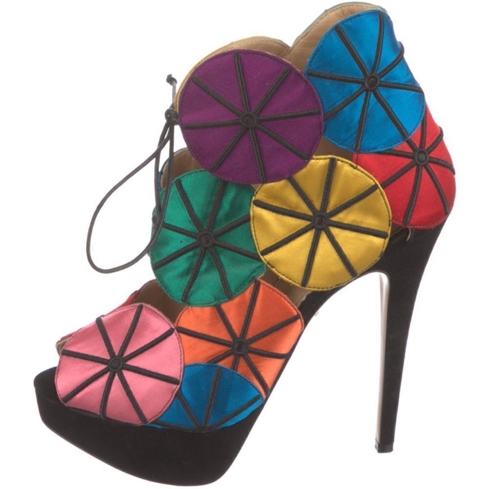 Charlotte Olympia Rainbow Heels / Booties Size 39.5